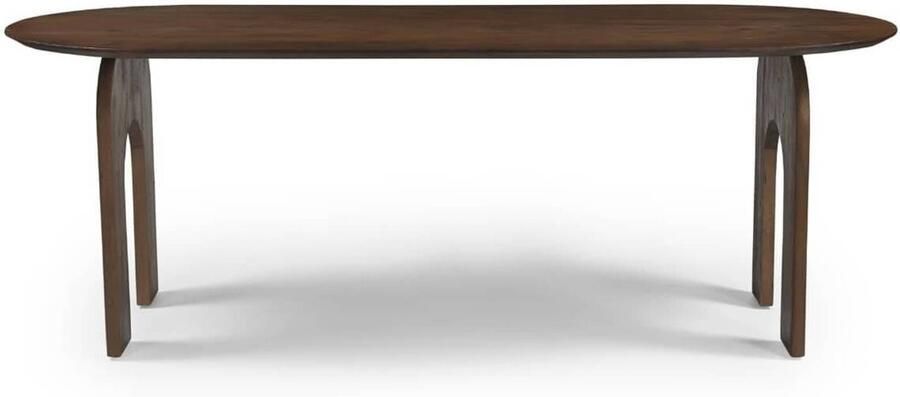 DÉJA Living Eettafel Vantaa Ovaal Donkerbruin Hout 220x90x76cm - Foto 3
