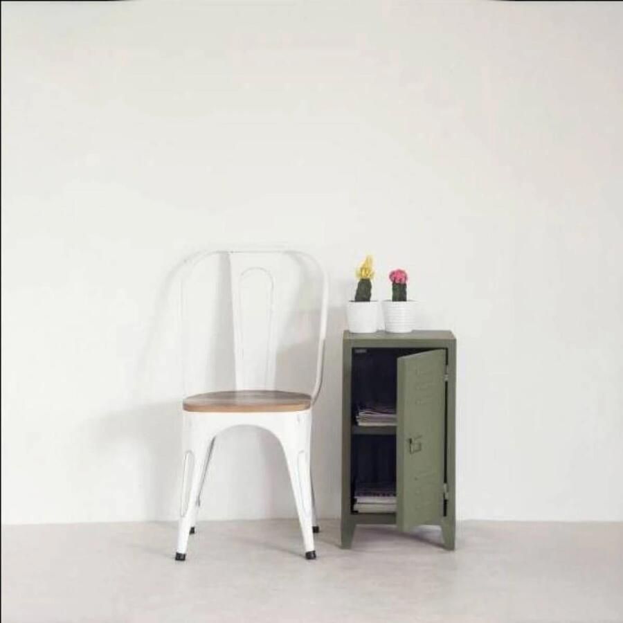 Giga Meubel Nachtkast Groen (Rechts) Metaal 35x33x65cm Nachtkast Stoer Groen - Foto 2