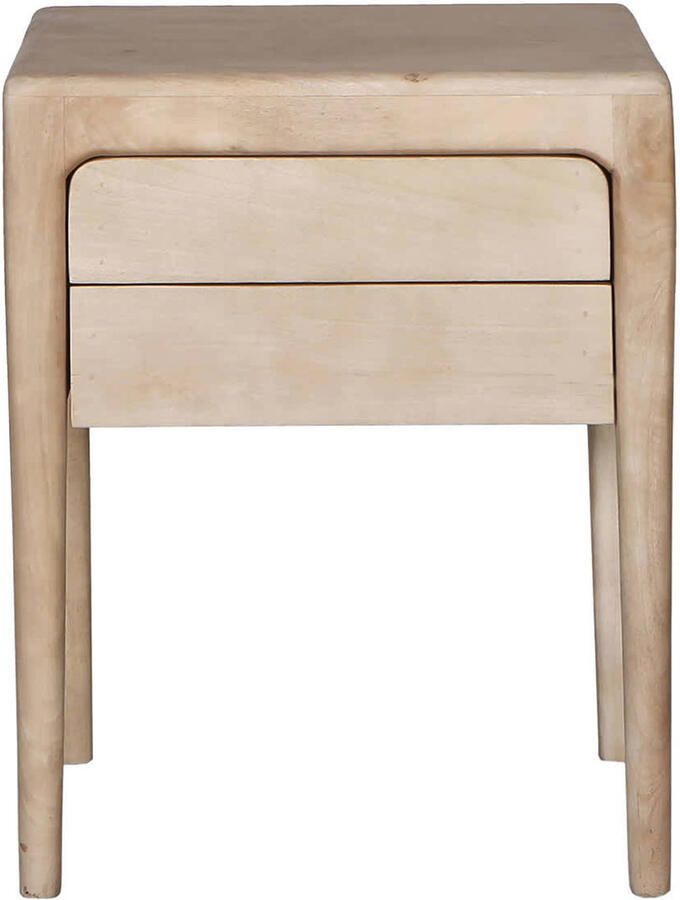 Giga Meubel Nachtkastje Naturel Mangohout 60cm 2 Lades Berend - Foto 2