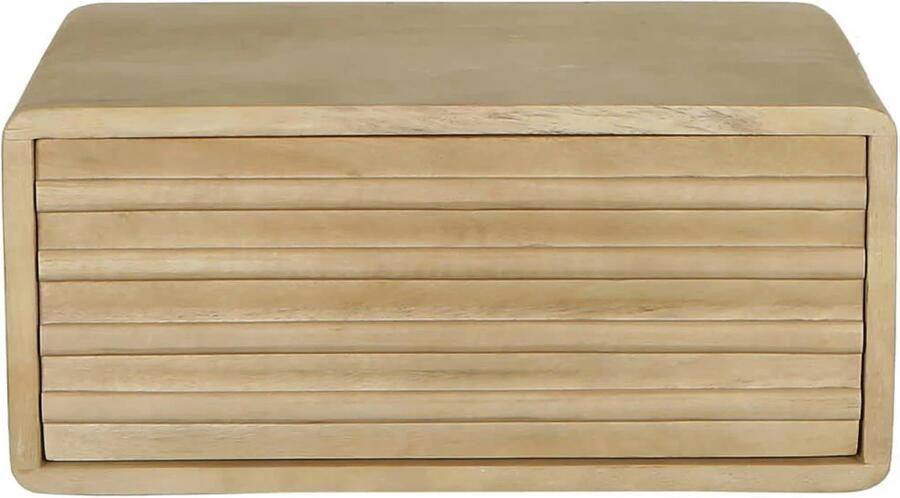 Giga Meubel Nachtkastje Keanu Zwevend Naturel Hout 45x30x20cm - Foto 3