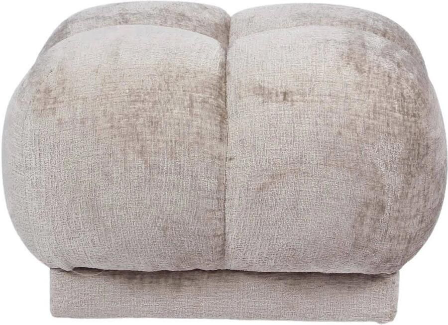DÉJA Living Poef Stof Taupe 64x64x41cm Zithoogte 41cm Timéo - Foto 2