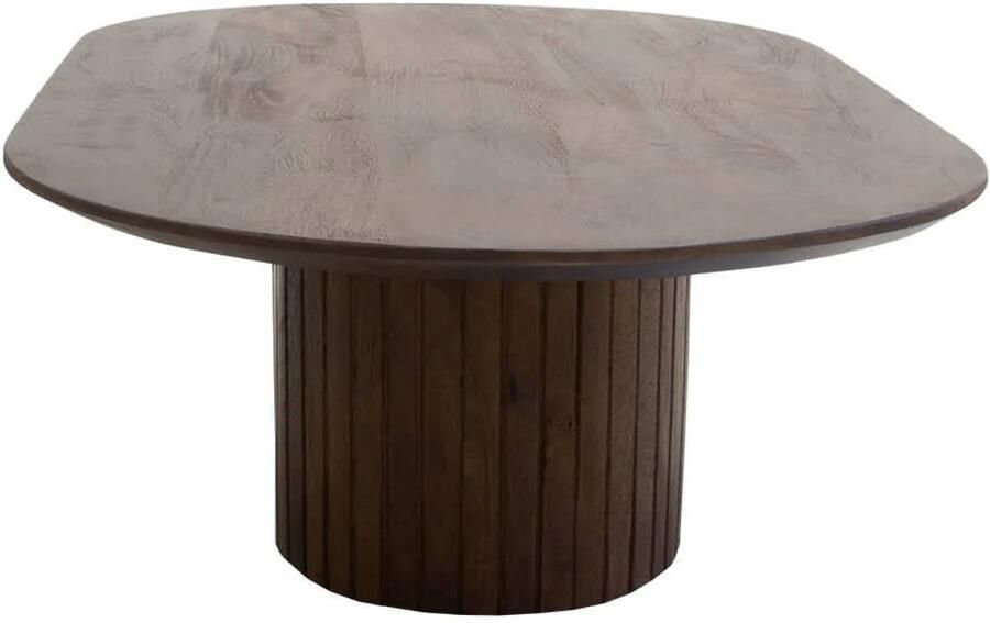 Giga Meubel Salontafel Ava 120x70x35cm Mangohout Donkerbruin - Foto 5