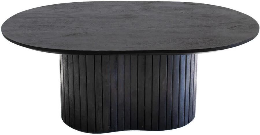 Giga Meubel Salontafel Ava 90x60x35cm Zwart Donkerbruin - Foto 4