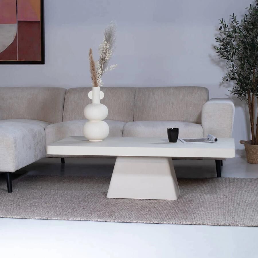 Giga Meubel Loungetafel Avia Rechthoek 130cm Beige Eco Composiet - Foto 3