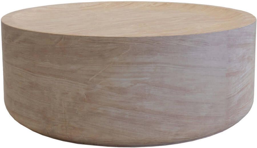 DÉJA Living Salontafel Dale Rond Travertin 90x90x35cm