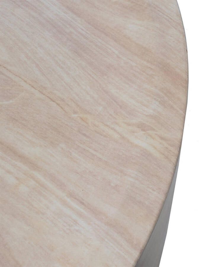 DÉJA Living Salontafel Dale Rond Travertin 90x90x35cm - Foto 3