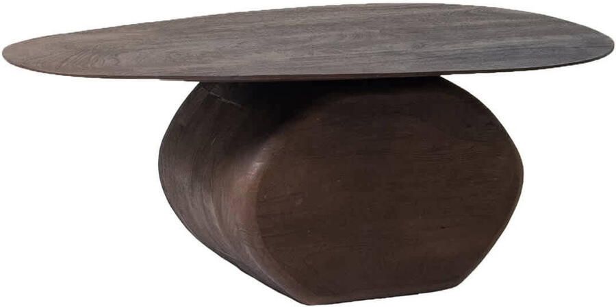 Giga Meubel Salontafel Organisch 100cm Bruin Mangohout Ebbe - Foto 3