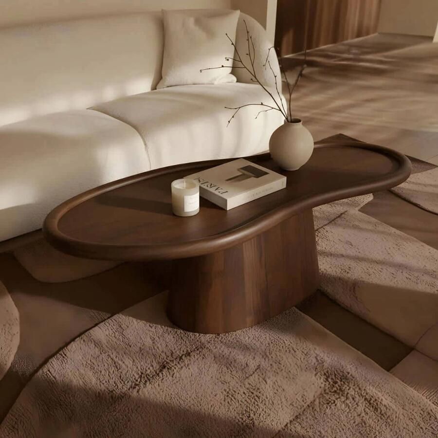 DÉJA Living Salontafel Estella Organisch Donkerbruin Mangohout 130x60x39cm - Foto 2