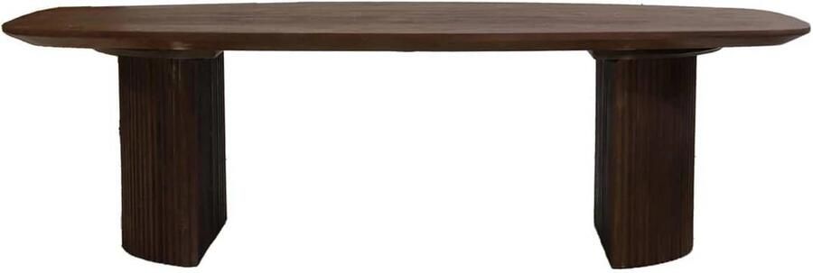 Giga Meubel Salontafel Feline Mangohout Donkerbruin 130x70x38cm - Foto 2