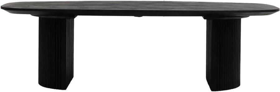 Giga Meubel Salontafel Feline Deens Ovaal Zwart 100cm - Foto 3