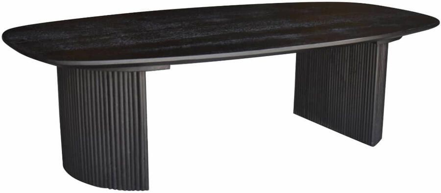 Giga Meubel Salontafel Feline Deens Ovaal Zwart Mangohout 130cm - Foto 2