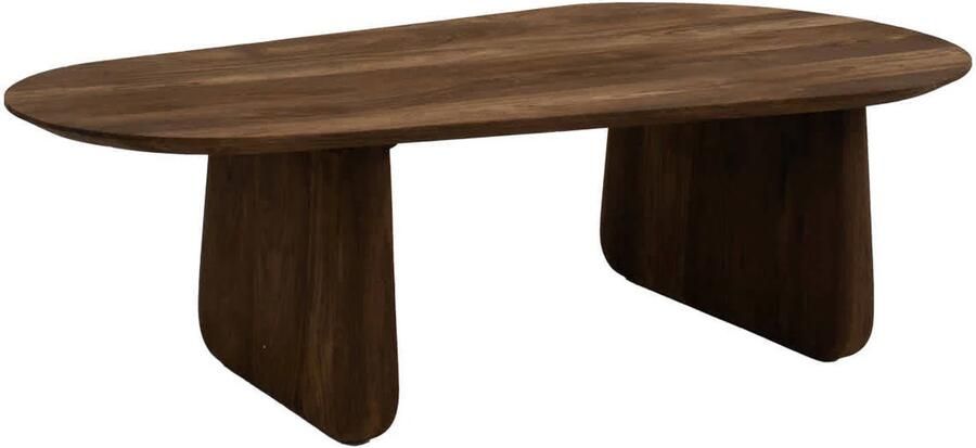 Giga Meubel Salontafel Femke Organisch Mangohout Bruin 120x65x35cm - Foto 4