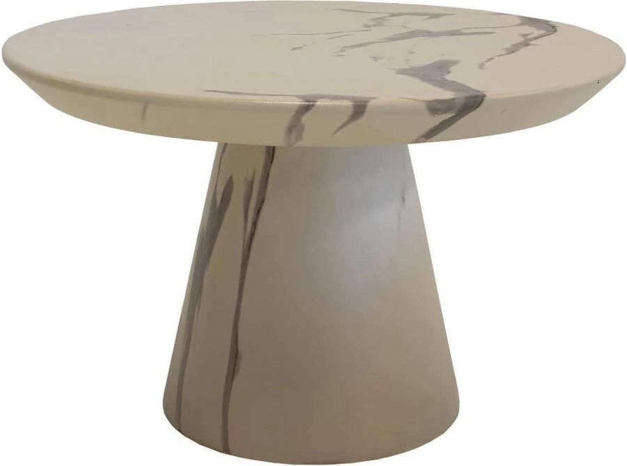 DÉJA Living Salontafel Flen Rond Marmerlook 60x60x38cm