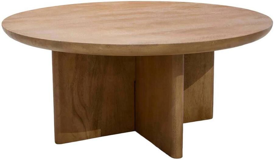 DÉJA Living Salontafel Helsinki Naturel Hout 80x80x35cm - Foto 2