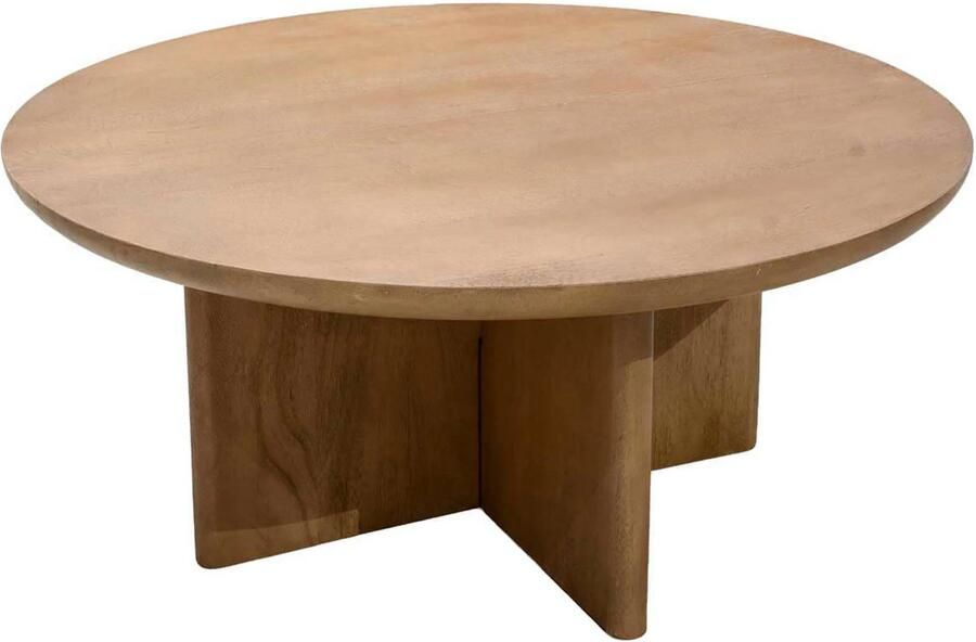 DÉJA Living Salontafel Helsinki Naturel Hout 80x80x35cm - Foto 4