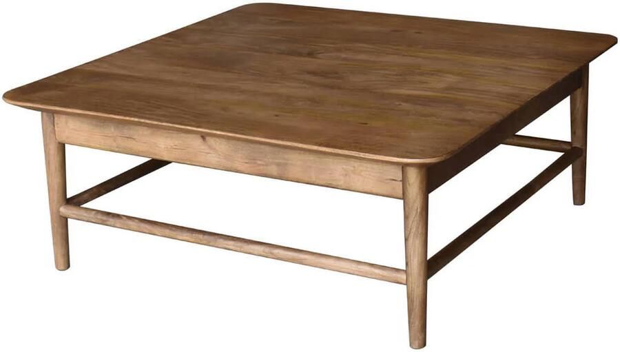 Giga Meubel Salontafel Lana Naturel Mangohout 100x100x45cm - Foto 3