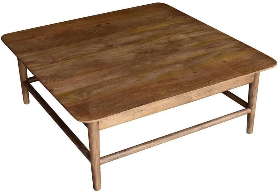 Giga Meubel Salontafel Lana Naturel Mangohout 100x100x45cm - Foto 4