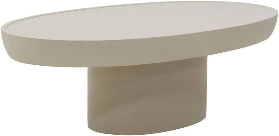 DÉJA Living Salontafel Livinia Ovaal Beige 120x65x39cm