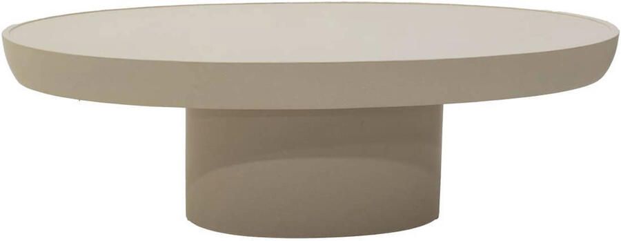 DÉJA Living Salontafel Livinia Ovaal Beige 120x65x39cm - Foto 3