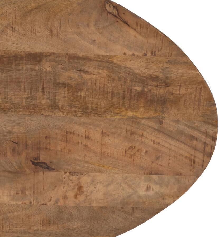 Giga Meubel Salontafel Ovaal Mangohout Bruin 130cm Tafel Mansour - Foto 4