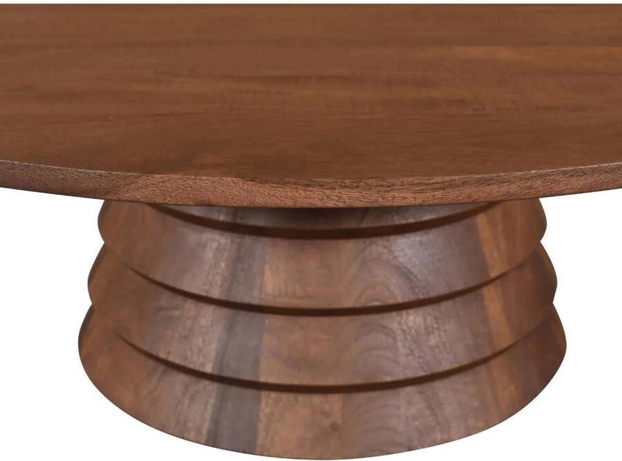 DÉJA Living Salontafel Marín Rond Donkerbruin Mangohout 90x90x31cm - Foto 3