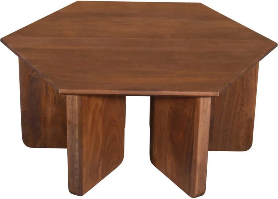 DÉJA Living Salontafel Martos Donkerbruin Mangohout 80x80x35cm
