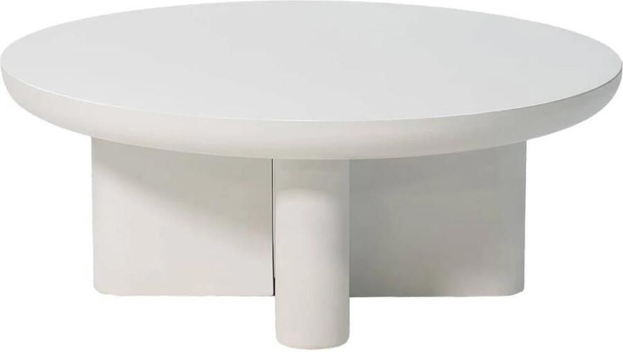 Giga Meubel Salontafel Miso Eco Composiet Wit 90x90x35cm