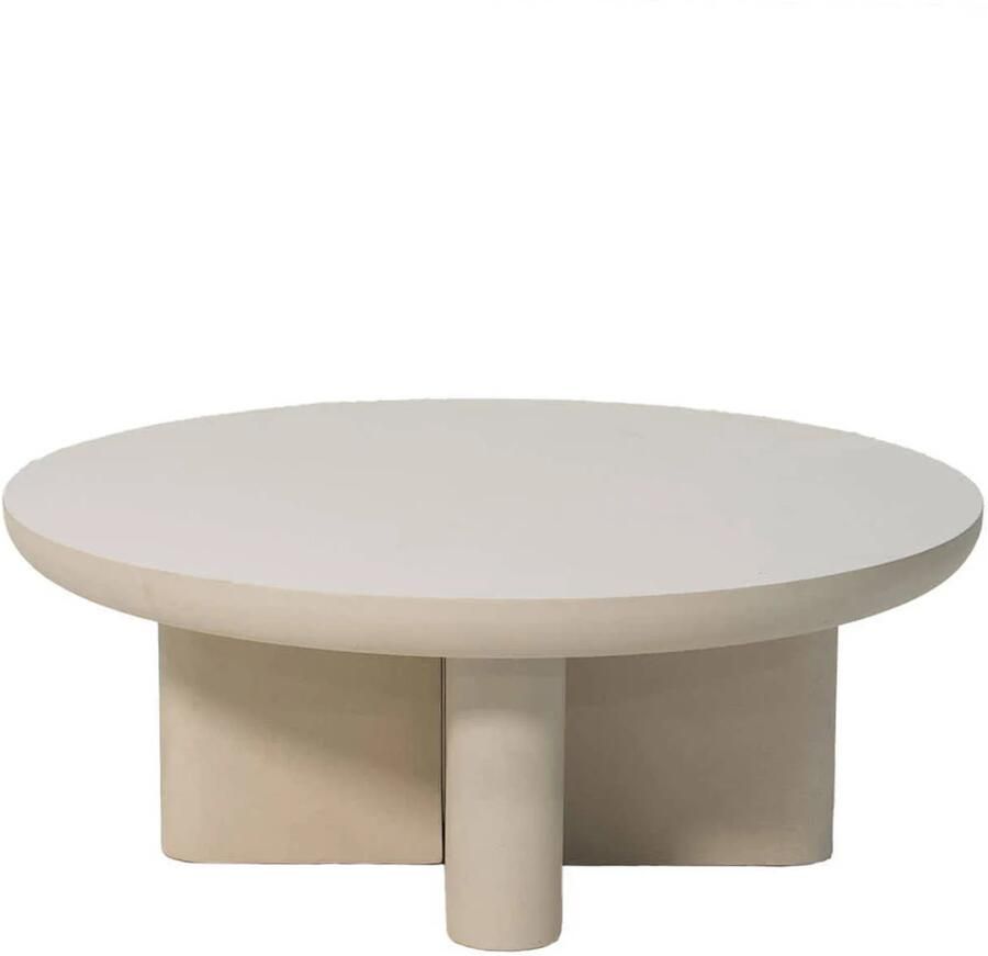 Giga Meubel Loungetafel Miso Beige Rond Ø90cm Eco Composiet - Foto 2