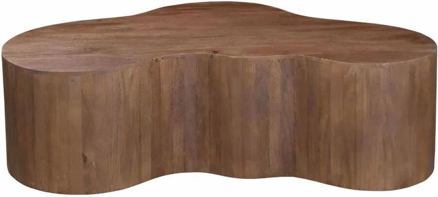 Giga Meubel Salontafel Moos Organisch Donkerbruin 129cm - Foto 2