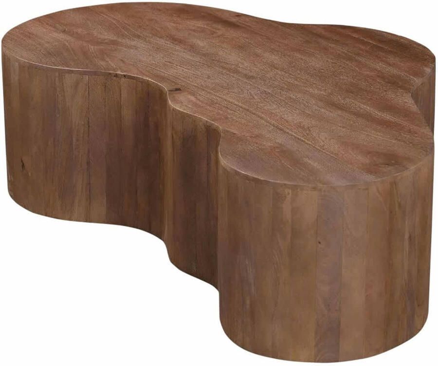 Giga Meubel Salontafel Moos Organisch Donkerbruin 129cm - Foto 3