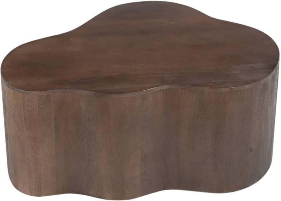 Giga Meubel Salontafel Moos Organisch Donkerbruin Hout 70x50x30cm