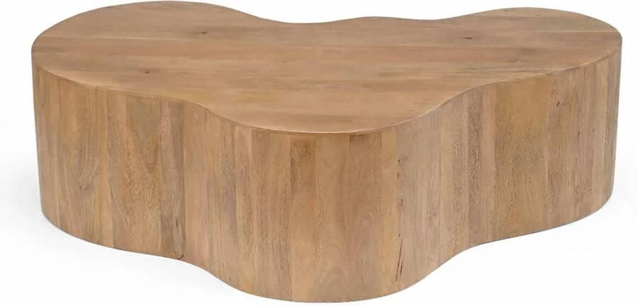 Giga Meubel Salontafel Naturel Organisch 129x84x36cm Moos