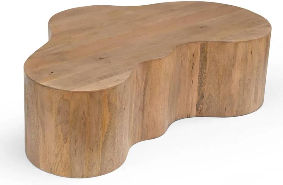Giga Meubel Salontafel Naturel Organisch 129x84x36cm Moos - Foto 3