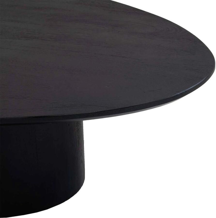 Giga Meubel Salontafel Nara Organisch Zwart Mangohout 110cm - Foto 4