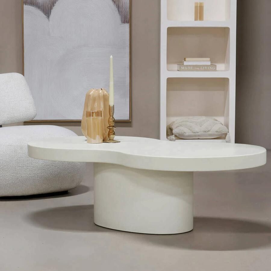 DÉJA Living Salontafel Olive Organisch Beige 120x65x39cm - Foto 2