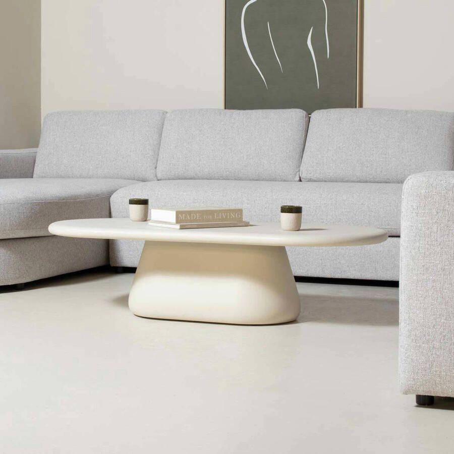 Déja Living DÉJA Living Salontafel Riva Ovaal Eco Composiet 120x65x39cm - Foto 2