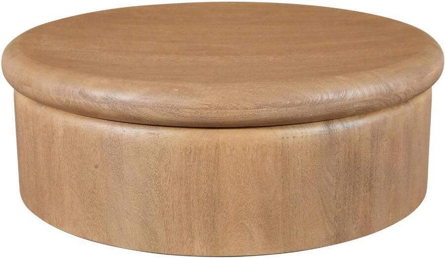 DÉJA Living Salontafel Rota Rond Naturel Mangohout 90x90x31cm