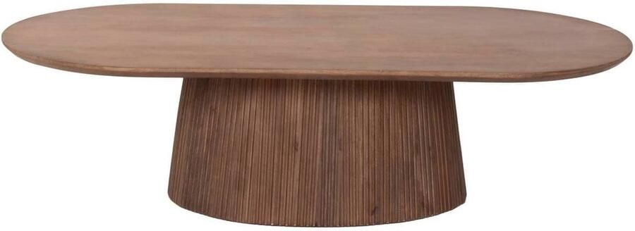 Giga Meubel Salontafel Salvador Donkerbruin Hout 140x70x38cm