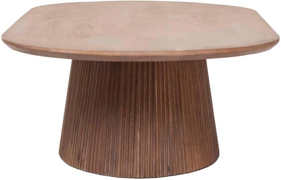 Giga Meubel Salontafel Salvador Donkerbruin Hout 140x70x38cm - Foto 4