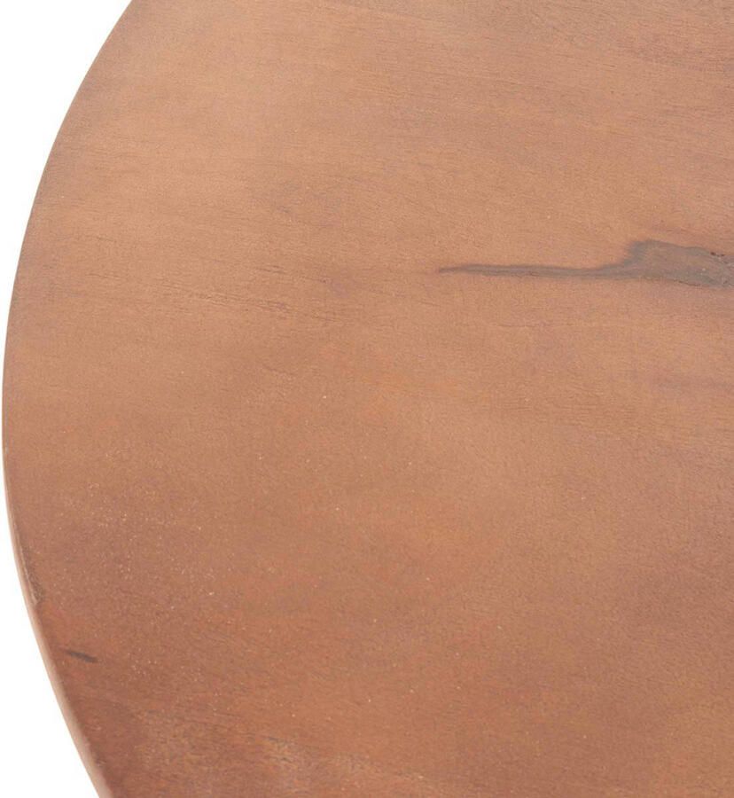 Giga Meubel Salontafel Salvador Donkerbruin Hout 60x60x41cm - Foto 4