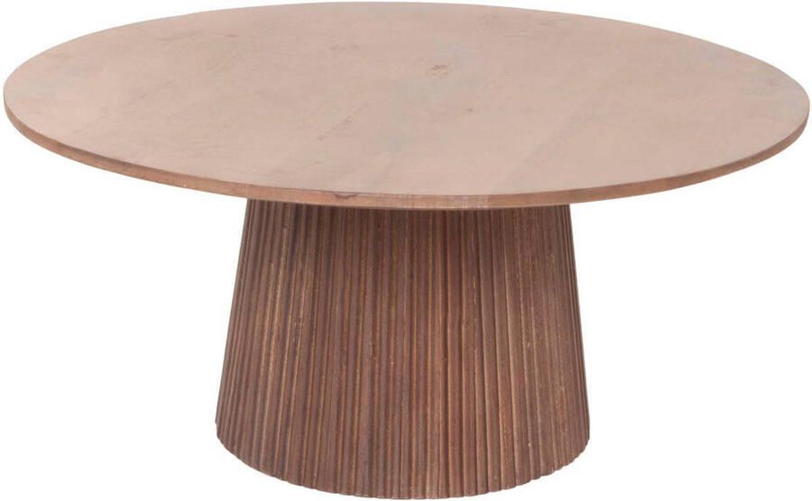 Giga Meubel Salontafel Salvador Donkerbruin Hout 80x80x38cm