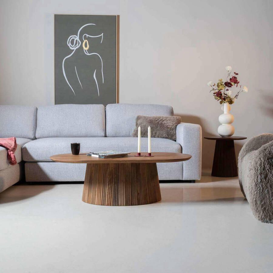 Giga Meubel Salontafel Salvador Naturel Hout 120x60x38cm - Foto 2