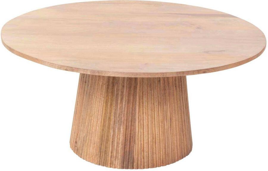 Giga Meubel Salontafel Salvador Naturel Hout 80x80x38cm