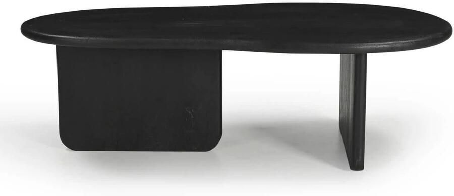 Giga Meubel Salontafel Organisch 130cm Zwart Mangohout Sira - Foto 2