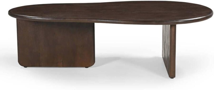 Giga Meubel Salontafel Organisch 130cm Donkerbruin Mangohout Sira - Foto 2