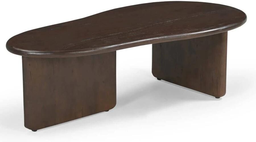Giga Meubel Salontafel Organisch 130cm Donkerbruin Mangohout Sira - Foto 3
