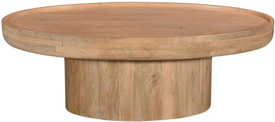 DÉJA Living Salontafel Sola Ovaal Mangohout Naturel 120x65x39cm
