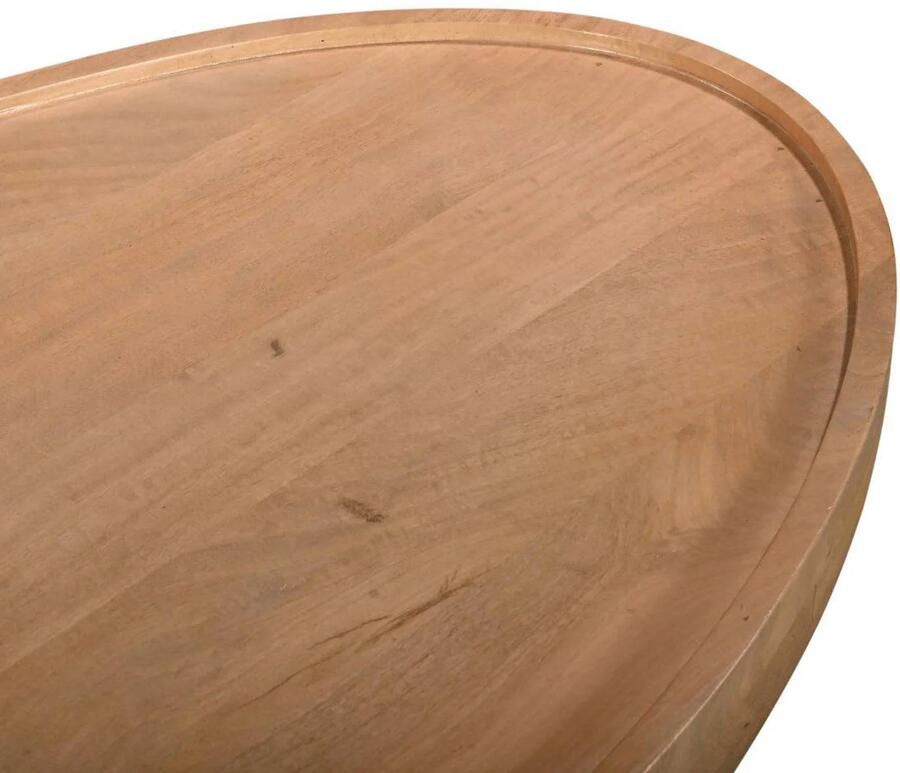 DÉJA Living Salontafel Sola Ovaal Mangohout Naturel 120x65x39cm - Foto 2