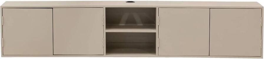 Giga Meubel Zwevend Tv-meubel Loiza Zandkleur Hout 4-Deurs 200x30x40cm - Foto 3
