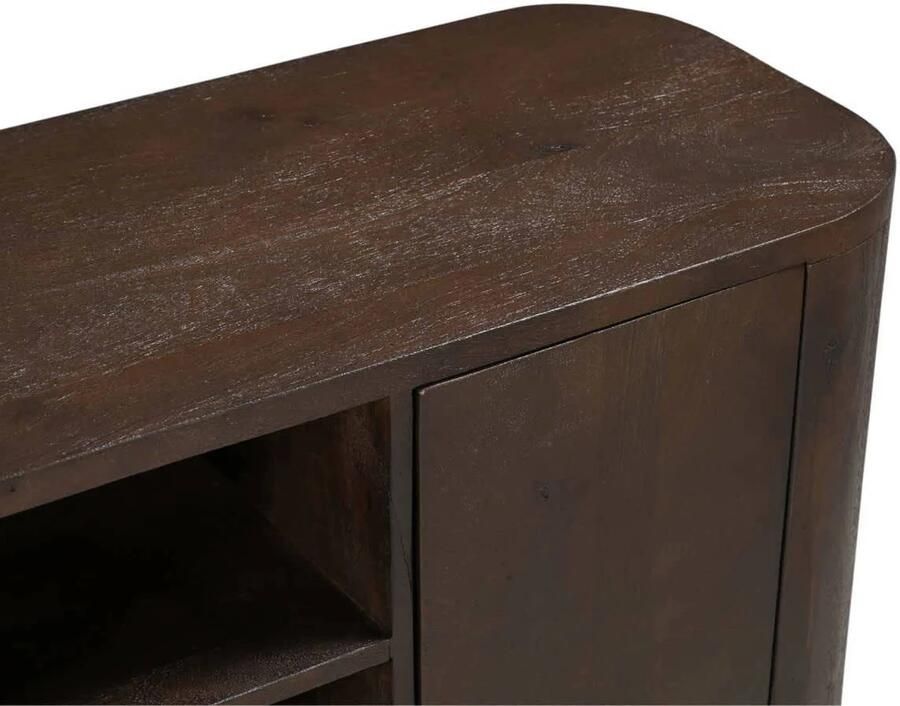 Giga Meubel Tv-Meubel Bruin Mangohout 3-Deuren 160x40x55cm Mitchel - Foto 3